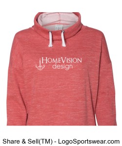 Home Vision Design Women's Fleece Cowlneck Design Zoom