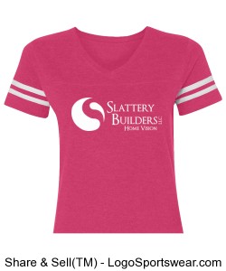 Slattery Builders Ladies Vintage T-Shirt Design Zoom